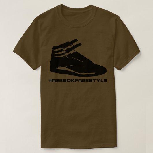 Reebok Freestyle Sneaker in Black reebokfreestyle T-shirt (Design voorkant)