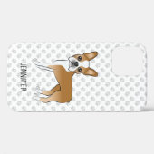 Reebruine Boston Terrier Cartoonhond & Aangepaste  Case-Mate iPhone Case (Achterkant (horizontaal))