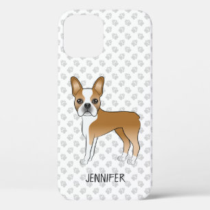 Reebruine Boston Terrier Cartoonhond & Aangepaste  Case-Mate iPhone Case