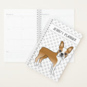 Reebruine Boston Terrier Schattige Cartoonhond & A Planner (Display)