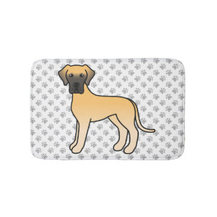 Reebruine Dog Argh Cute Cartoon Hond & Pootjes Badmat