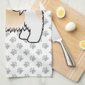 Reebruine En Witte Havanese Mopshond Theedoek (Quarter Fold)