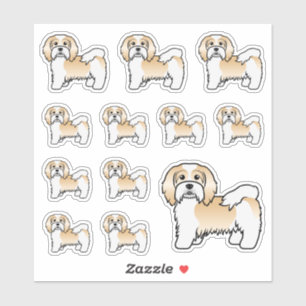 Reebruine En Witte Havanese Mopshonden Sticker