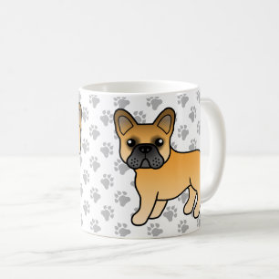Reebruine Franse Bulldog Zacht Kartonnen Hond Koffiemok