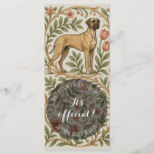 Reebruine Retro Great Dane-standaardkaarten Programmakaart (Voorkant)