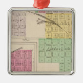 Reece, Herfst River, Hamilton en Climax, Kansas Metalen Ornament (Voorkant)