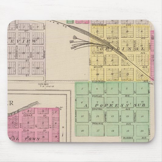 Reece, Herfst River, Hamilton en Climax, Kansas Muismat (Voorkant)