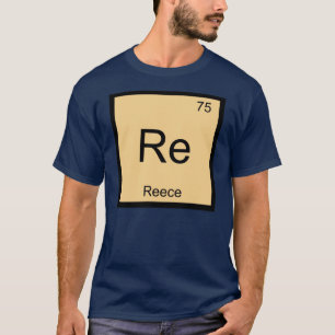 Reece Naam Chemie Element Periodiek Systeem T-shirt