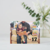 Reed - 17 maanden (sneeuwrecord!) briefkaart (Staand voorkant)