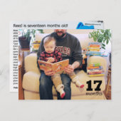 Reed - 17 maanden (sneeuwrecord!) briefkaart (Voorkant / Achterkant)