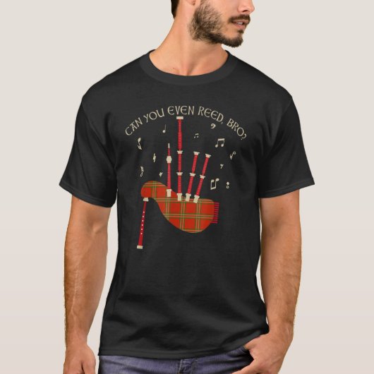 Reed Bagpiper Bagpipe Player T-shirt (Voorkant)
