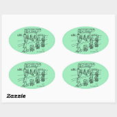 Reed Bar Oval Sticker (Vel)