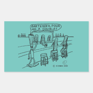 Reed Bar, rechthoekige Sticker