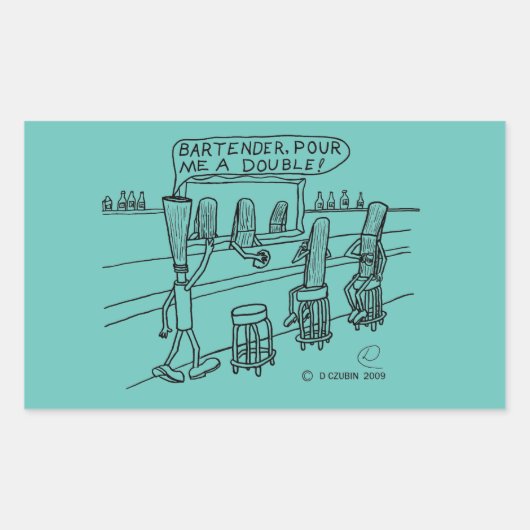 Reed Bar, rechthoekige Sticker (Voorkant)