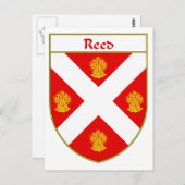 Reed Coat of Arms/Family Crest Briefkaart (Voorkant / Achterkant)