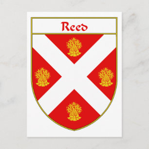 Reed Coat of Arms/Family Crest Briefkaart