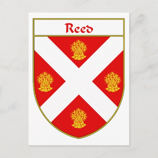 Reed Coat of Arms/Family Crest Briefkaart (Voorkant)