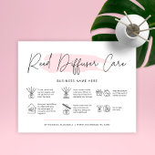 Reed Diffuser Care Instructions Kaart Feminine