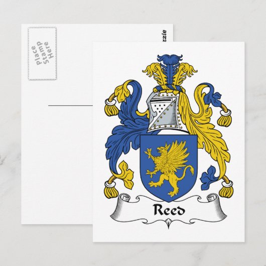 Reed Family Crest Briefkaart (Voorkant / Achterkant)