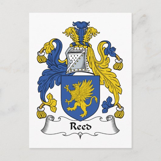 Reed Family Crest Briefkaart (Voorkant)
