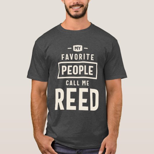 Reed Mijn Favoriet - Reed Naam T-shirt (Voorkant)