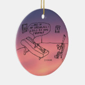 Reed Psycholoog White Keramisch Ornament (Rechts)