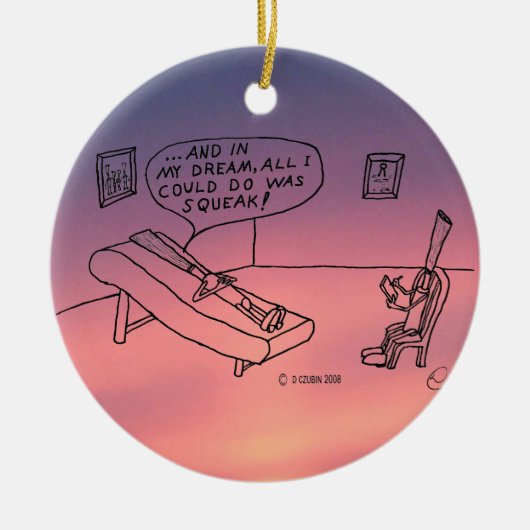 Reed Psycholoog White Keramisch Ornament (Voorkant)