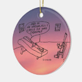 Reed Psycholoog White Keramisch Ornament (Links)