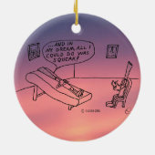 Reed Psycholoog White Keramisch Ornament (Achterkant)