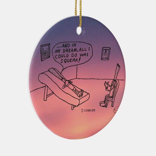 Reed Psycholoog White Keramisch Ornament (Rechts)