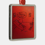 Reed Psycholoog White Metalen Ornament (Rechts)