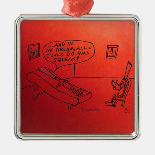 Reed Psycholoog White Metalen Ornament (Voorkant)