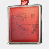 Reed Psycholoog White Metalen Ornament (Links)