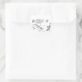 Reed Psycholoog White Vierkante Sticker (Tas)