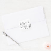 Reed Psycholoog White Vierkante Sticker (Envelop)