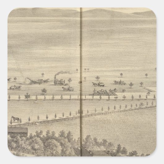 Reed residentie, Knachten Landing Vierkante Sticker (Voorkant)