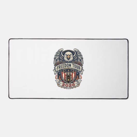 reedom Tour 2026 Vintage Eagle Motorfiets Bureaumat (Voorkant)