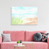 Reeds Beach Canvas Afdruk (Insitu (Woonkamer))