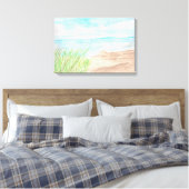 Reeds Beach Canvas Afdruk (Insitu (Slaapkamer))