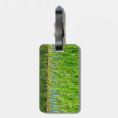 Reeds bomen vijlachtergrond bagagelabel (Achterkant verticaal)