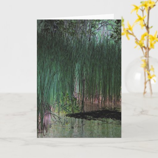 "Reeds" — Digitaal getransformeerd Marsh & Pond Ed Kaart (Gele Bloem)