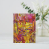 reeds in de natuur levendige kleuren A.I.  Briefkaart (Staand voorkant)