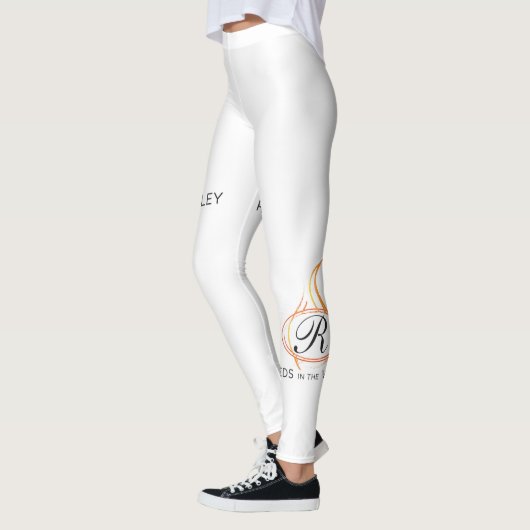 Reeds in de vallei R logo Yoga Leggings (Links)