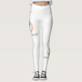 Reeds in de vallei R logo Yoga Leggings (Voorkant)