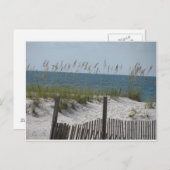 Reeds op het strand briefkaart (Voorkant / Achterkant)