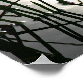 Reeds Reflectie Zen Fotografie Poster (Hoek)