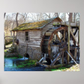 Reeds Spring Mill in januari Poster (Voorkant)