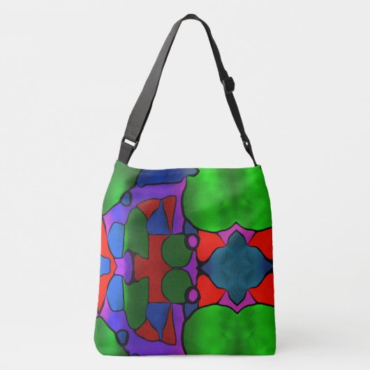 Reeds verven crossbody tas (Achterkant)