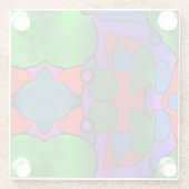 Reeds verven glazen onderzetter (Achterkant)