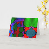 Reeds verven kaart (Gele Bloem)